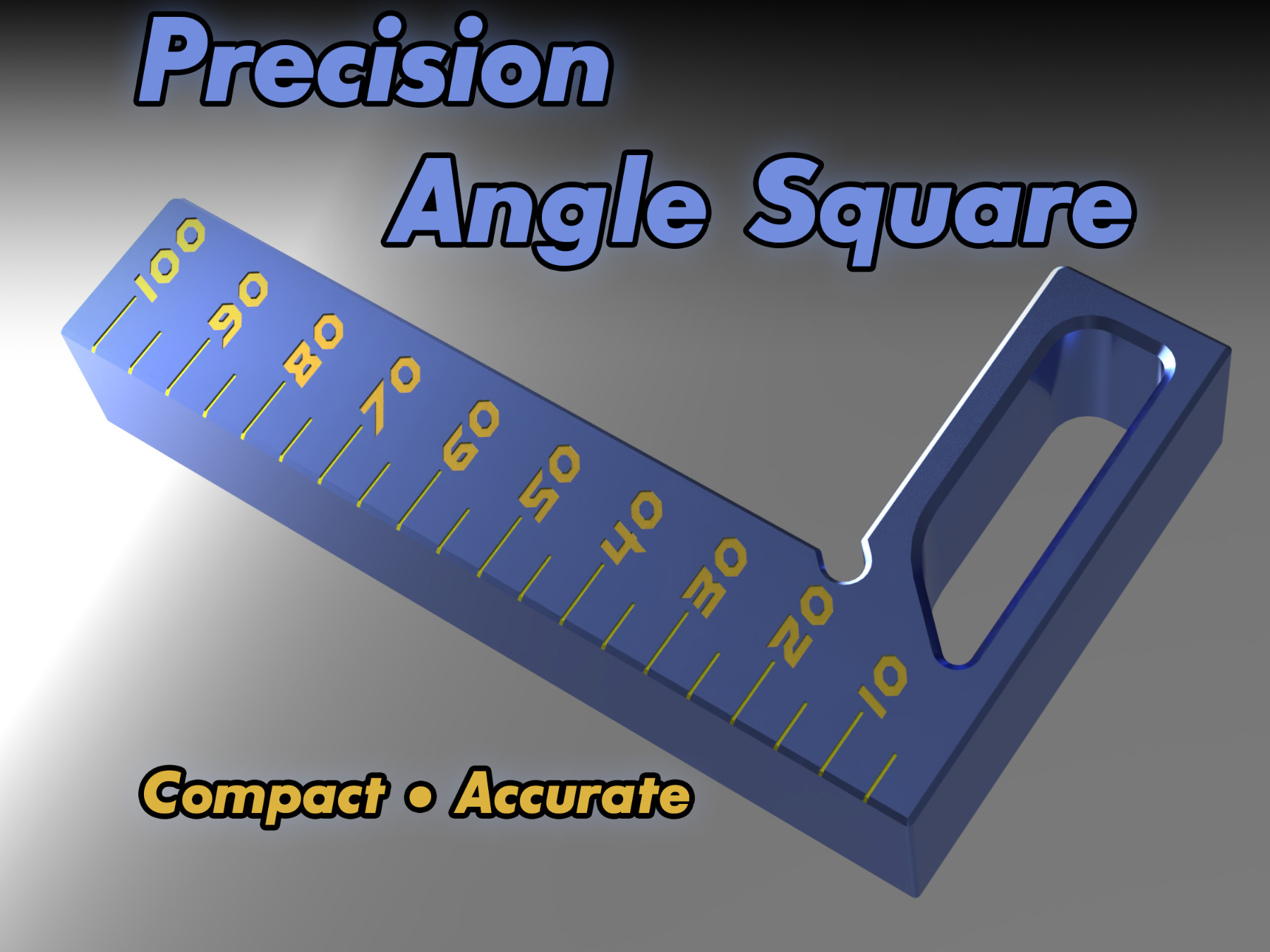 Precision Angle Square 100mm