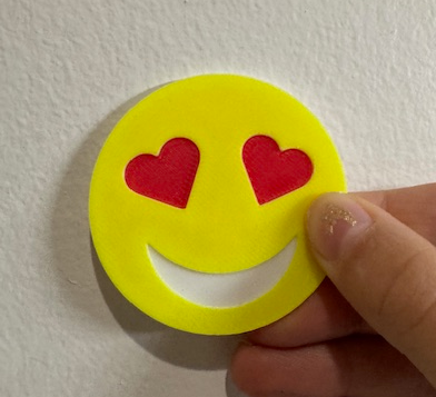Valentine Heart Smiley Emoji Coin