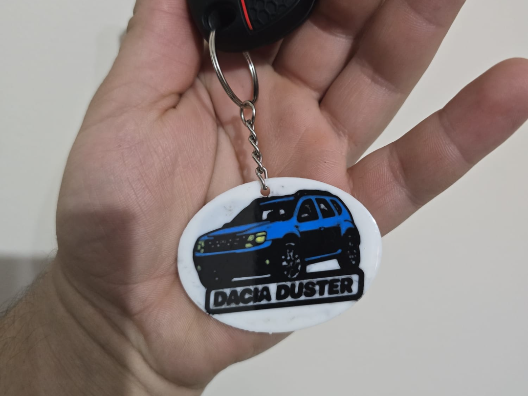Dacia Duster Keychain – Double-Sided AMS