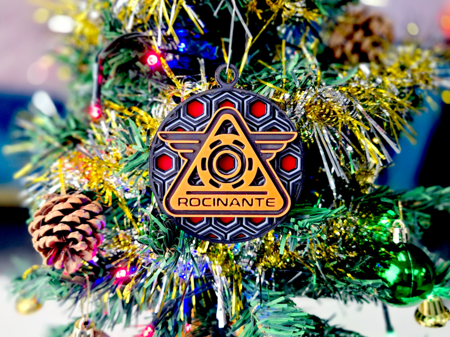 Expanse MCRN Rocinante Mosaic Holiday Ornament