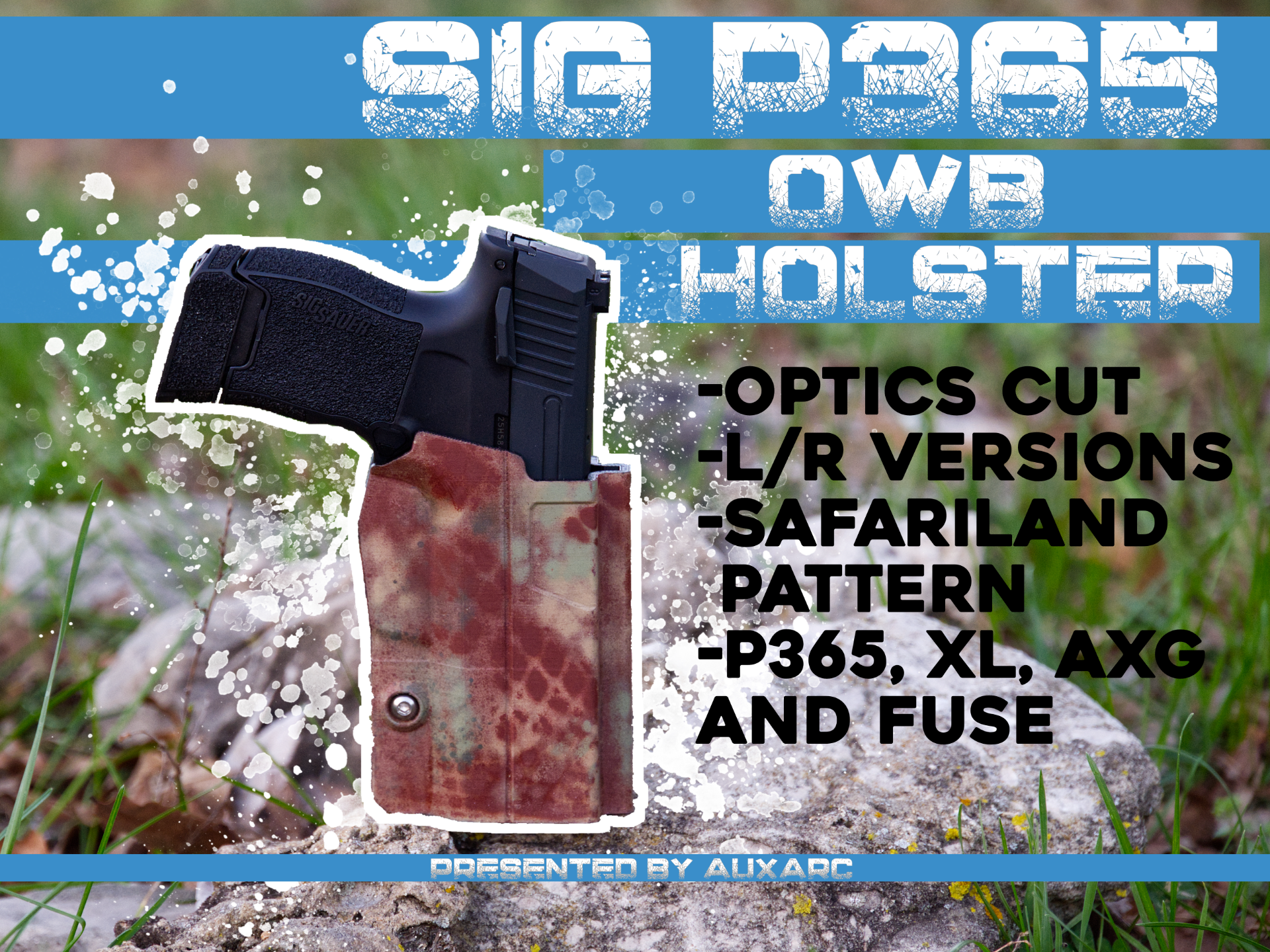SIG P365/AXG/Fuse OWB Safariland Pattern Holster