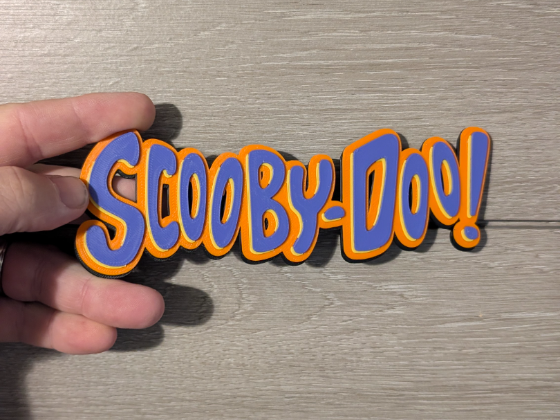 Scooby Doo logo sign plaque 2-sizes