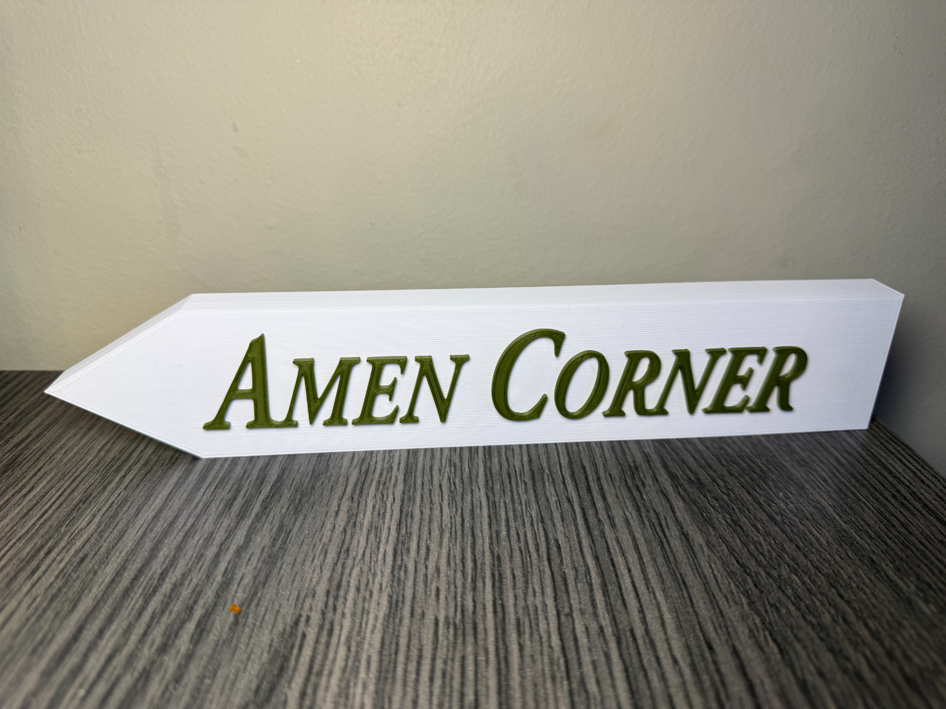Masters Golf Amen Corner Sign Decoration
