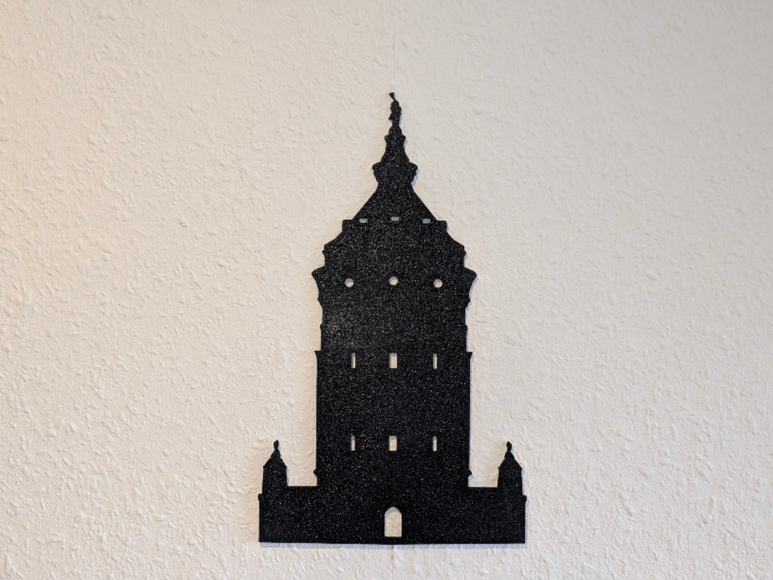 Mannheimer Wasserturm Silhouette