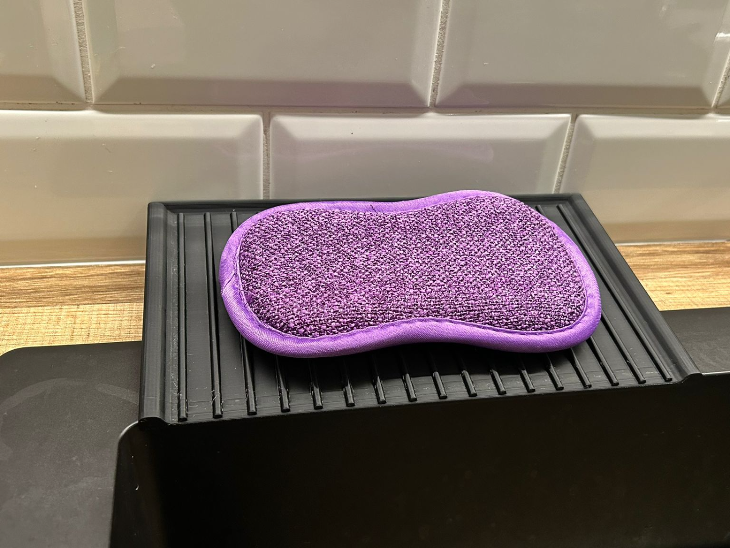 support pour éponge de cuisine