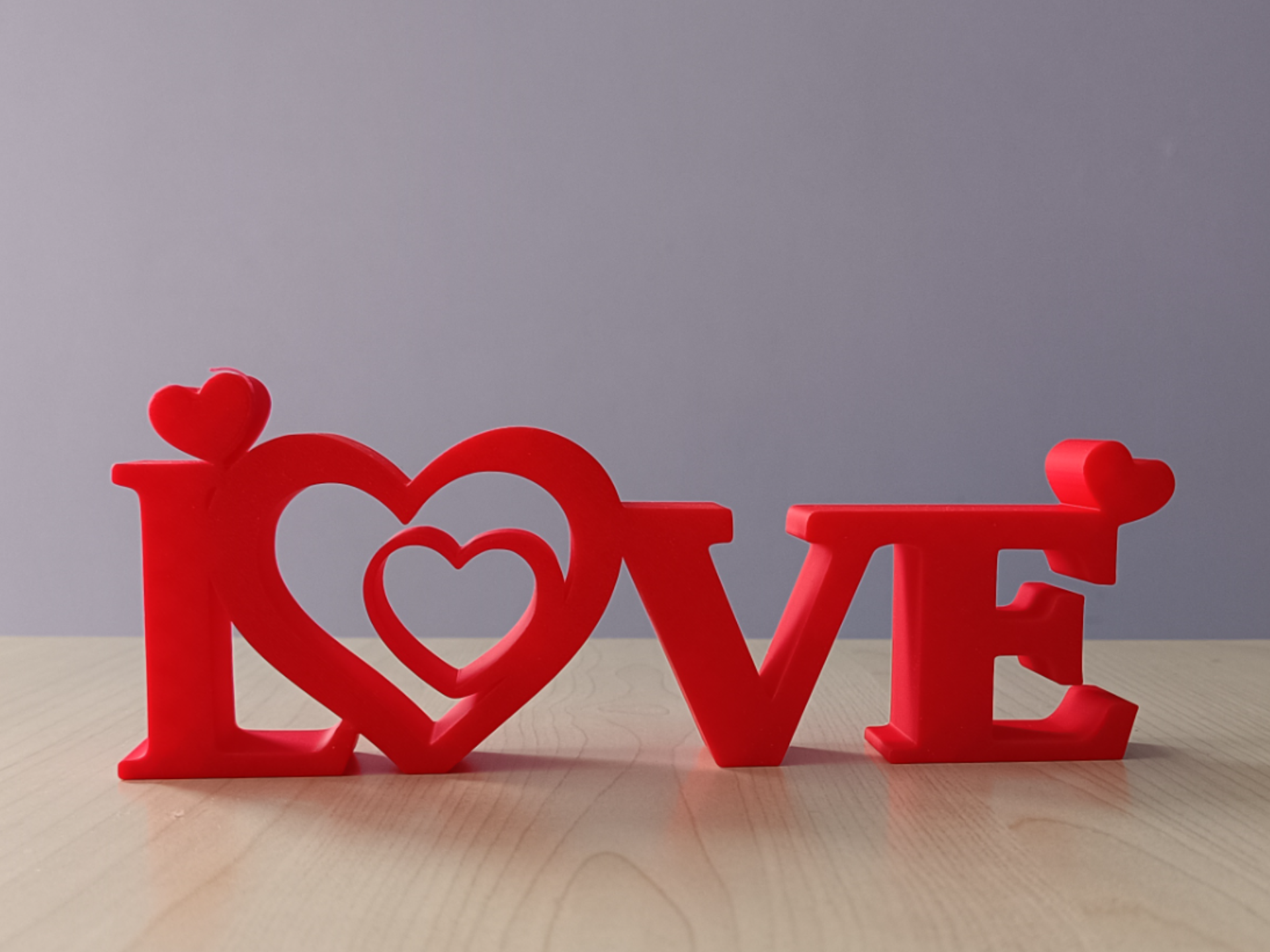 The inscription LOVE