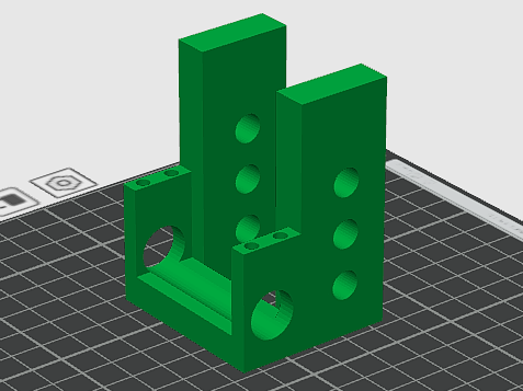 Tetrix Max Channel Low Sitting Servo Motor Mount