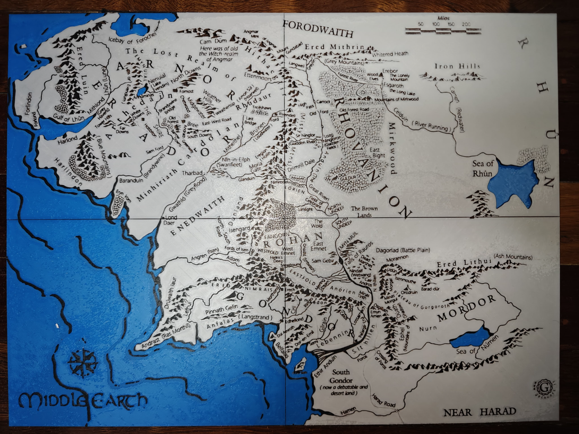 Middle-Earth LOTR Map