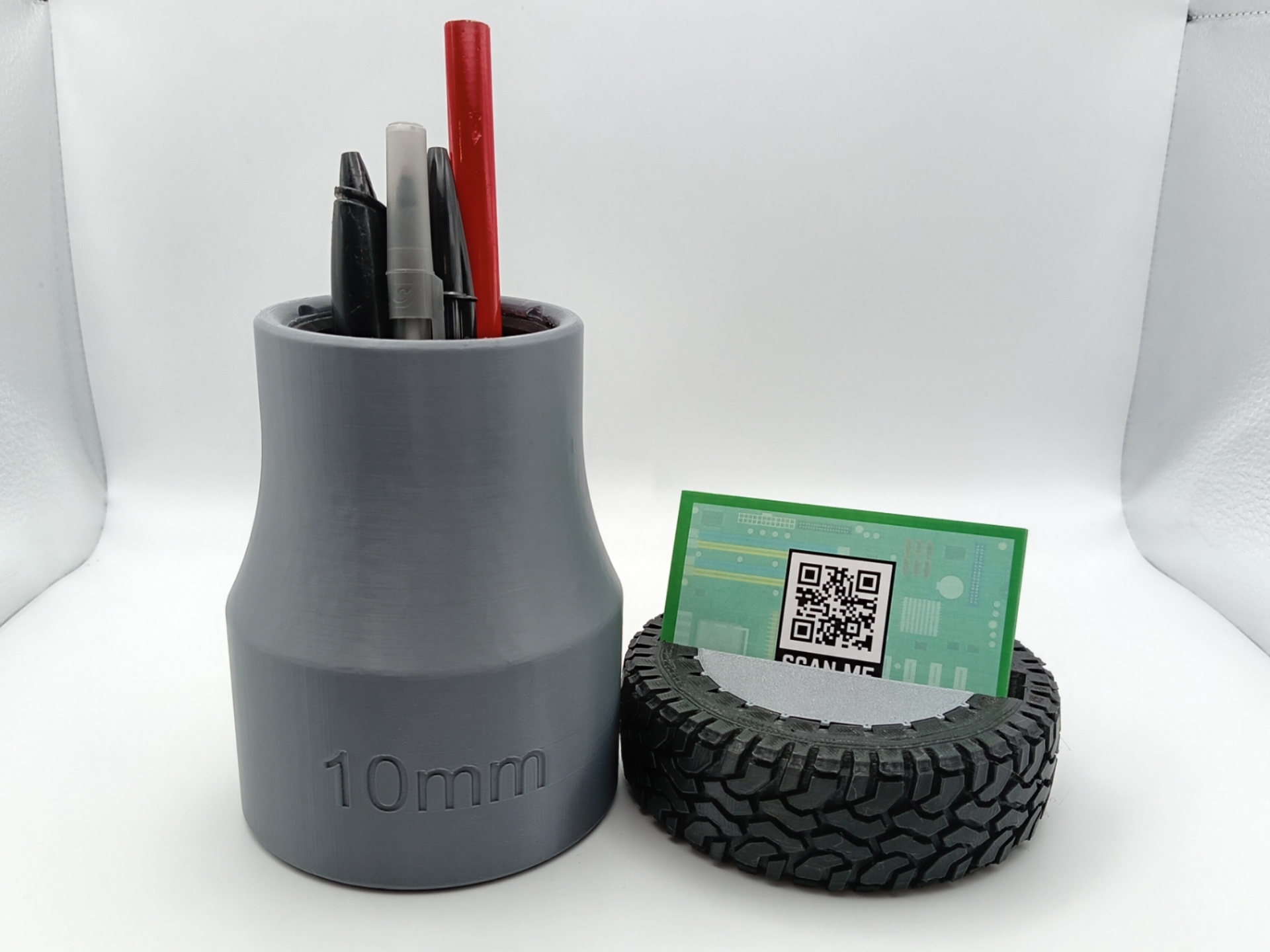 Tyre Business Card Holder - 10MM Socket Pen Pot