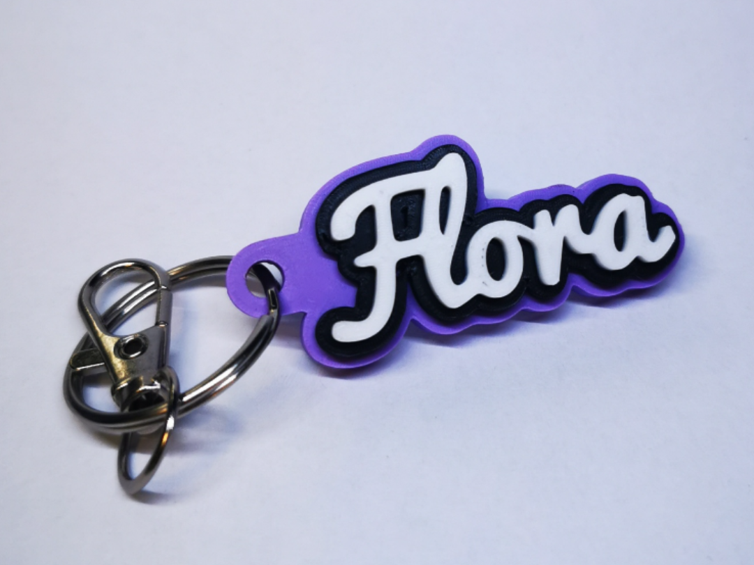 Portachiavi personalizzato Flora