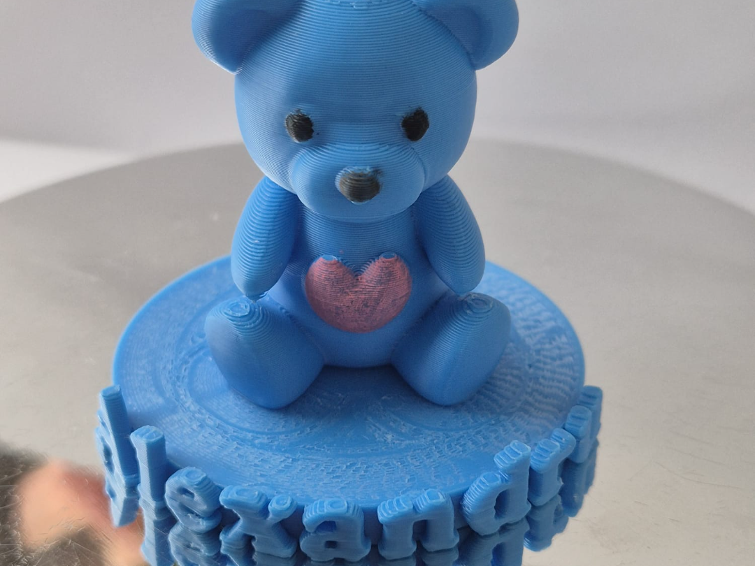 Teddy bear with customisable name