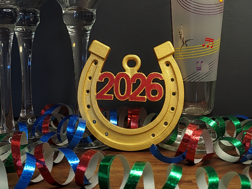 Hufeisen 2026 – Glücksbringer zum Aufhängen AMS