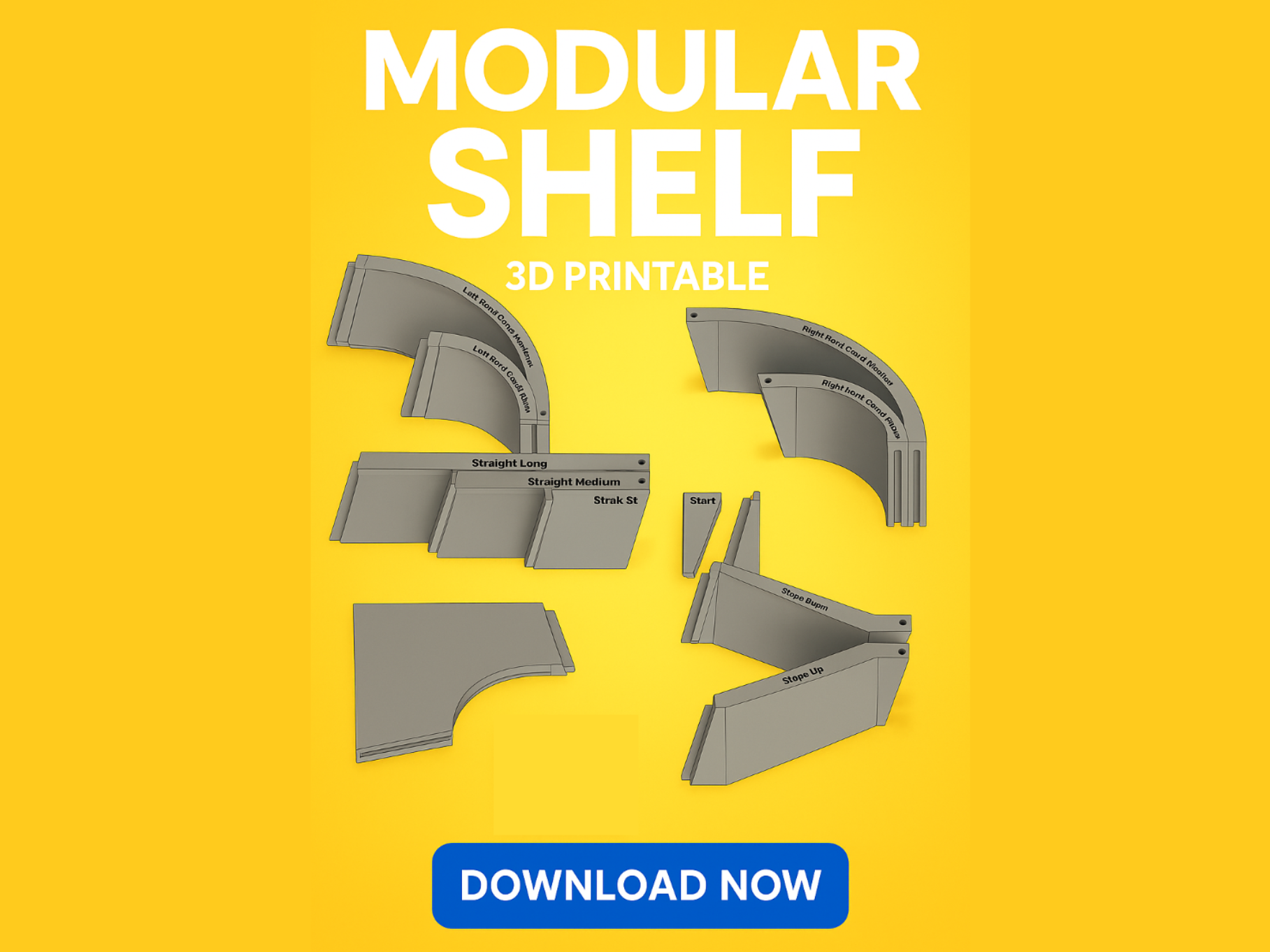 SnapShelf – Modular 3D Printed Shelf System