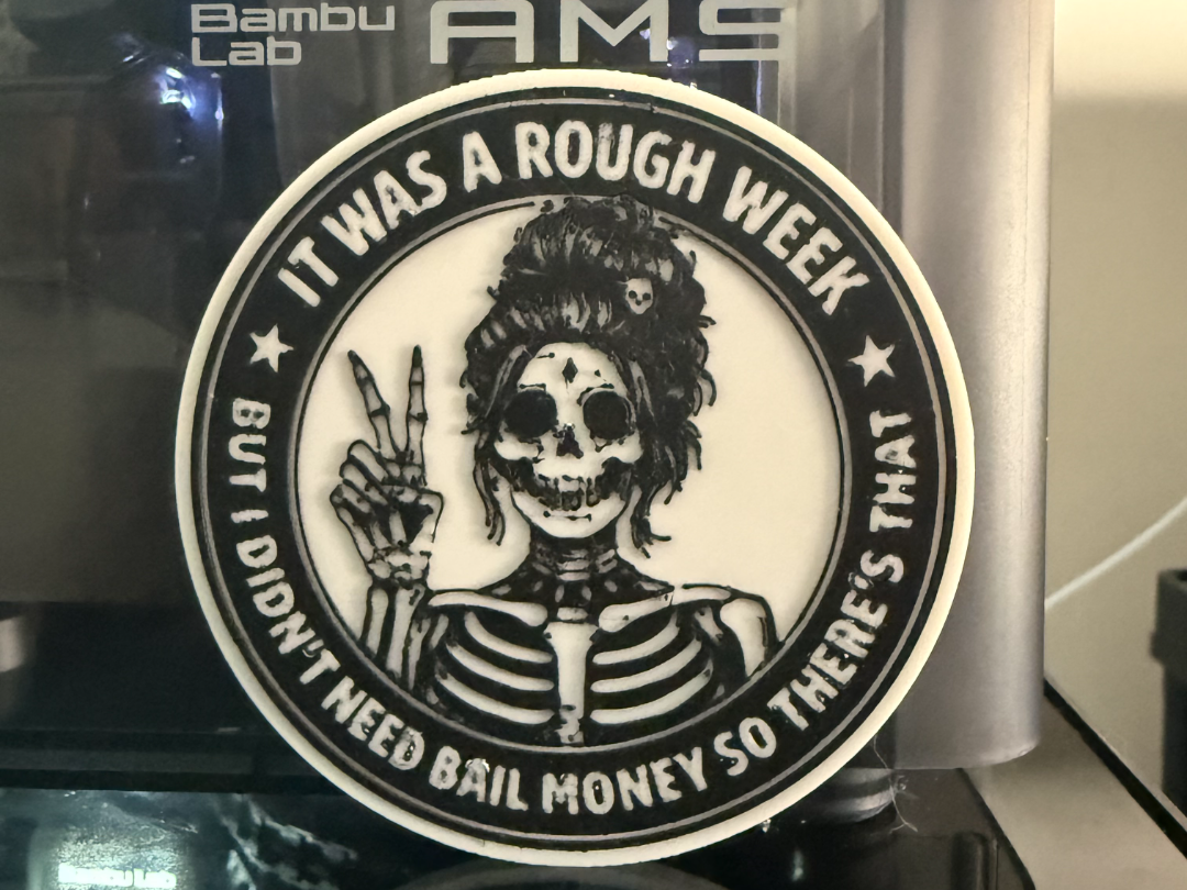 IT WAS A ROUGH WEEK - BUT I DIDN'T NEED BAIL MONEY