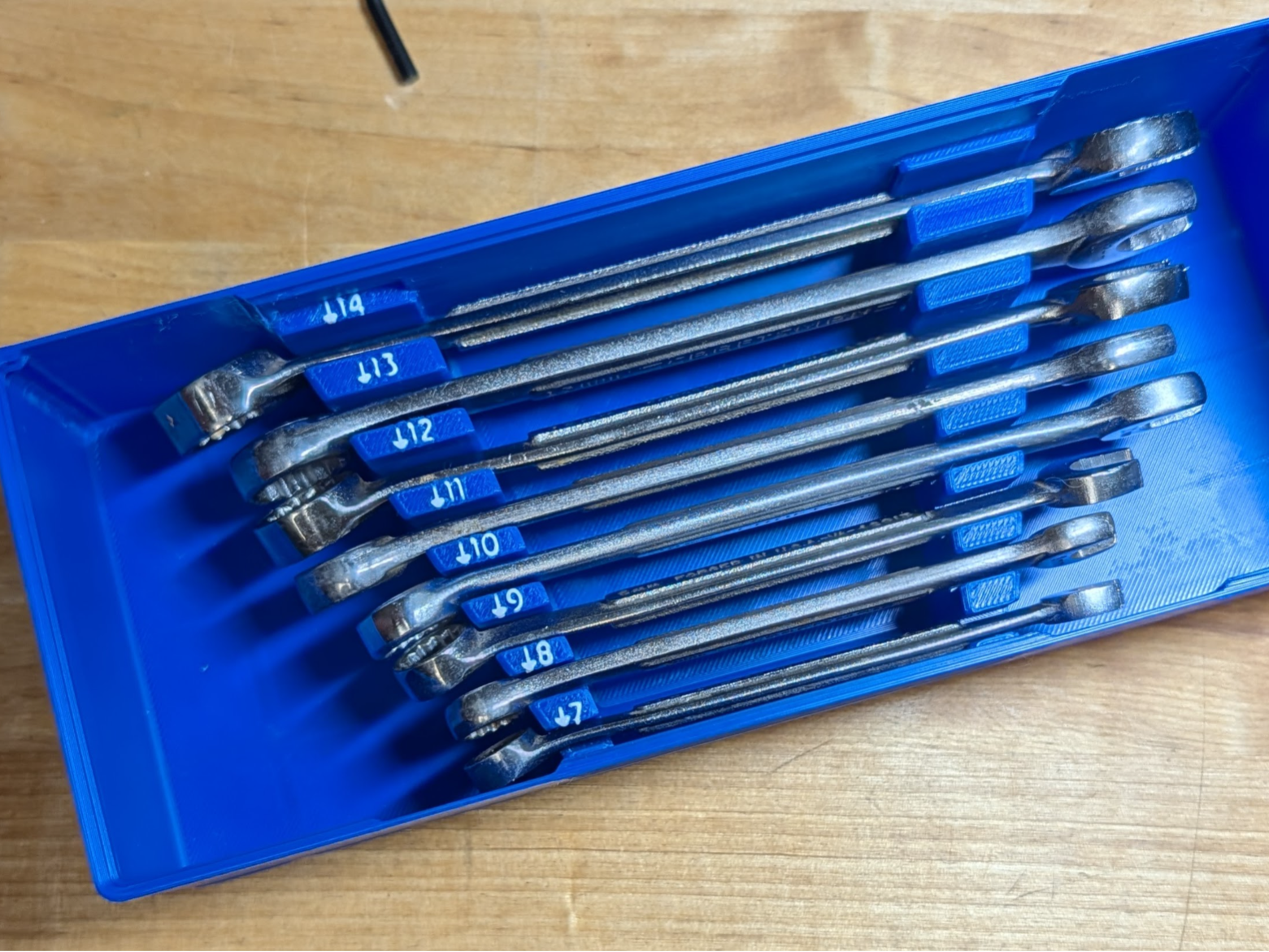 Gridfinity Craftsman Made In USA Wrenches 7mm-14mm