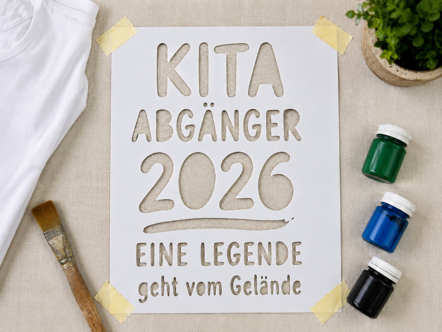 KITA Abgänger 2026 Schablone für T-Shirts etc.
