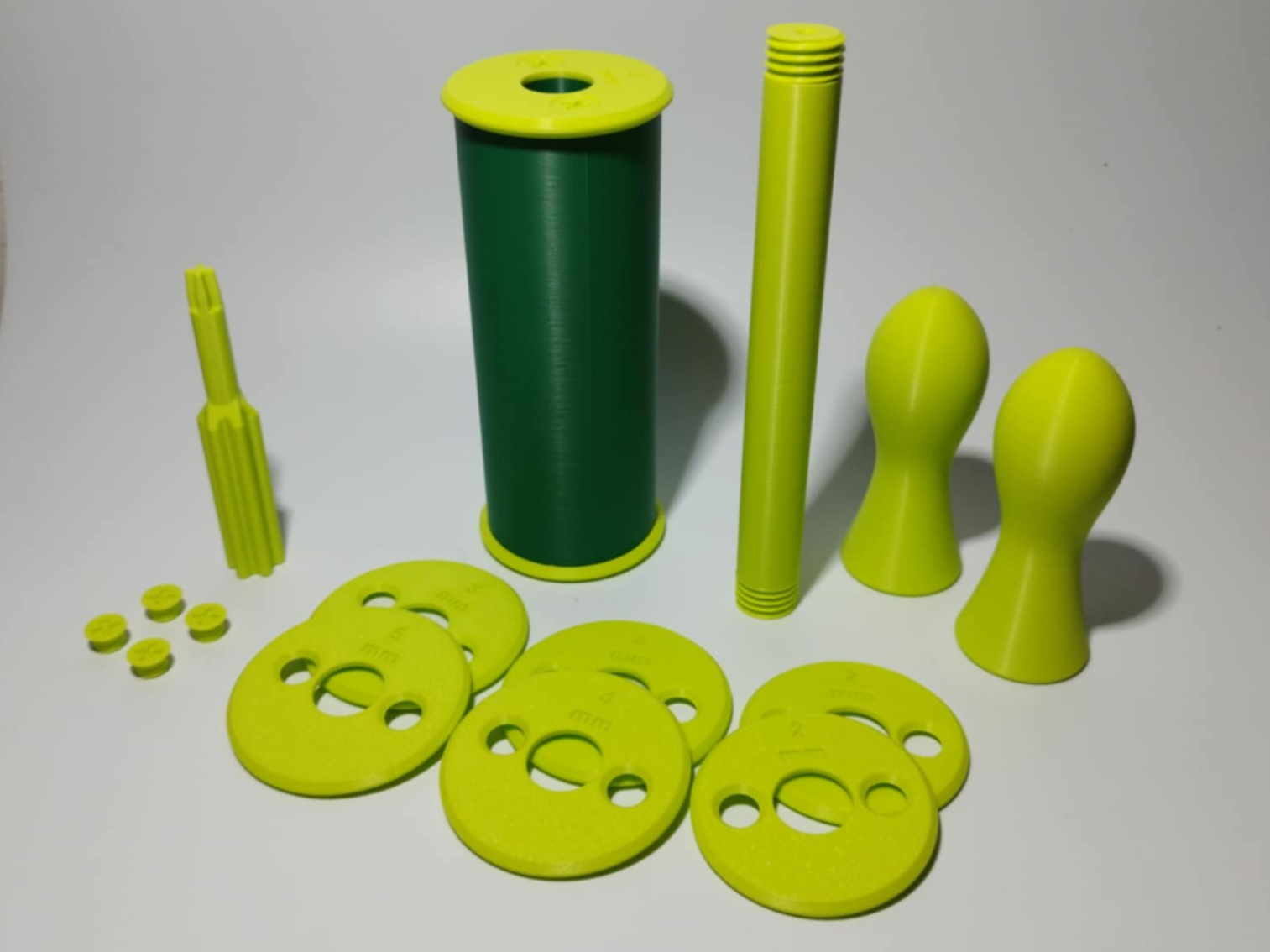 ROLLING PIN with SPACERS 2-5mm