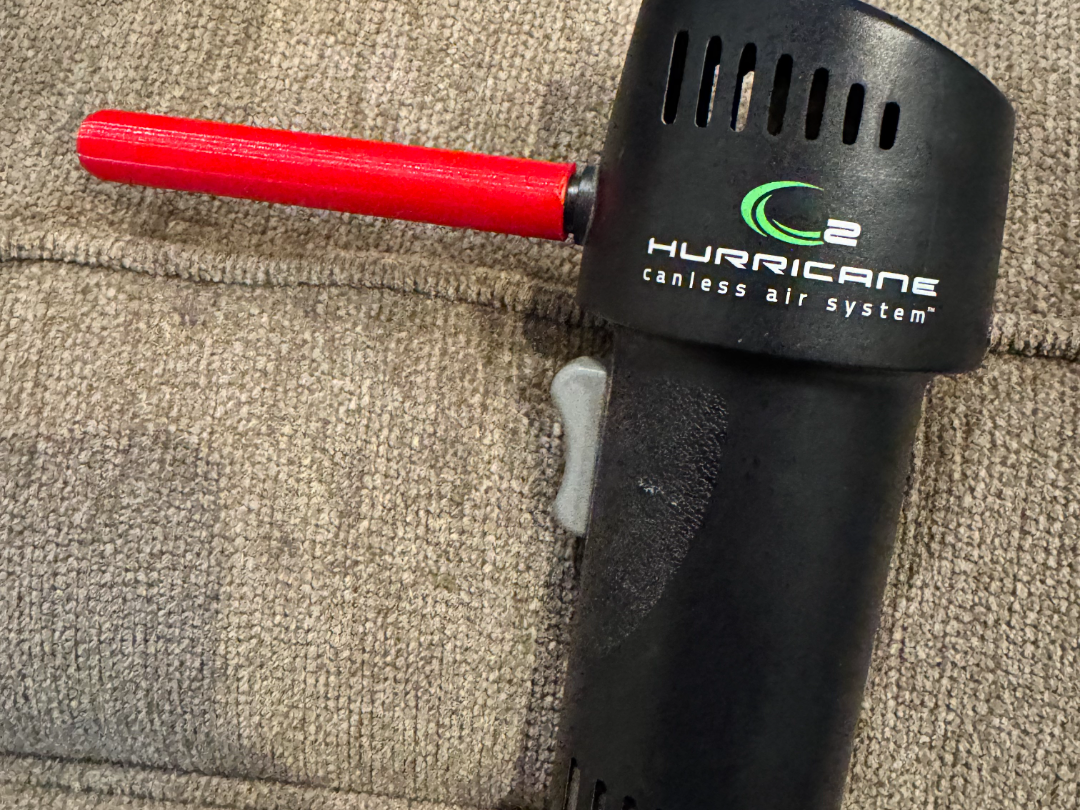 Hurricane O2 Canless Air System extension tube