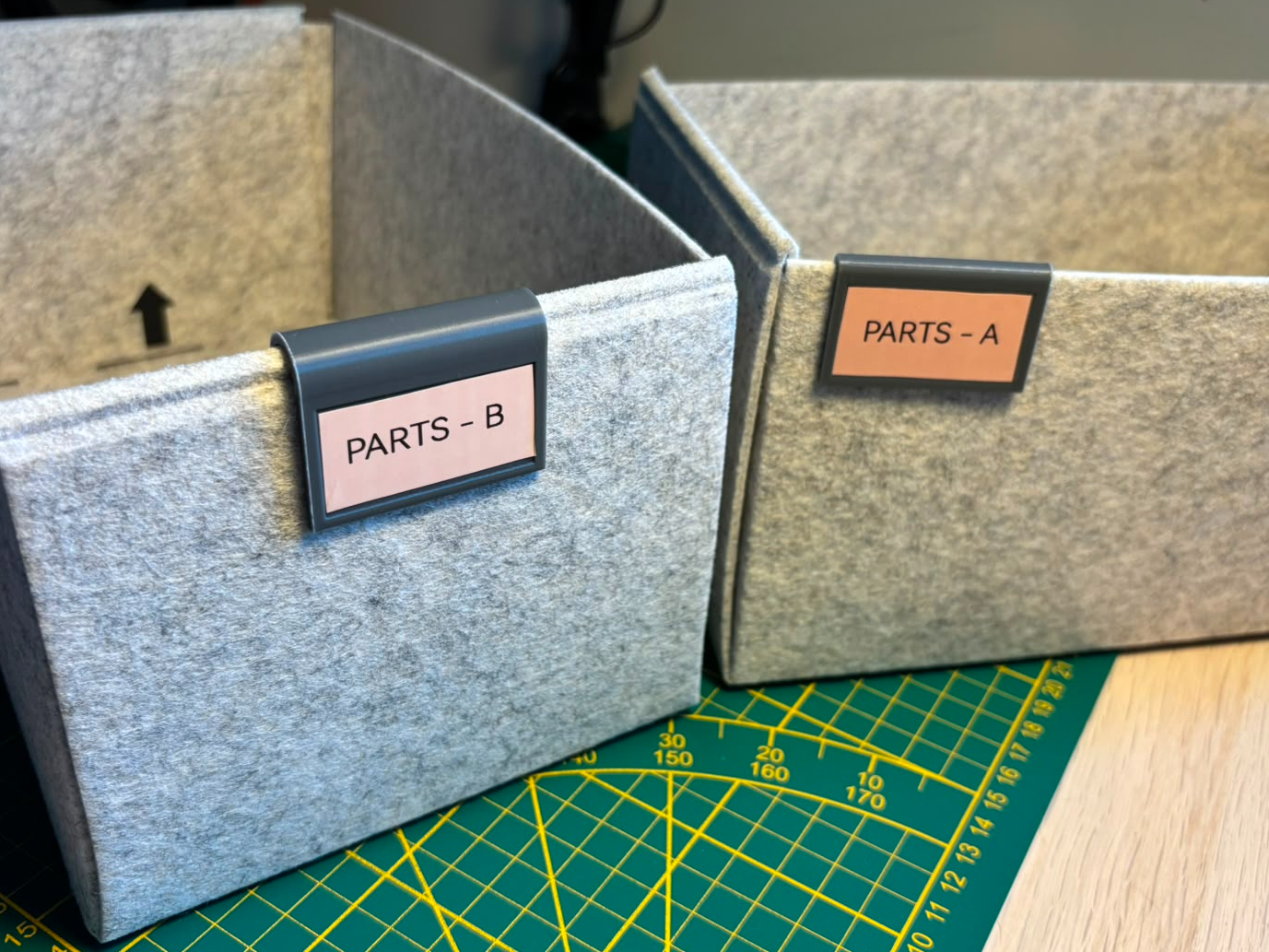 IKEA Komplement Felt Box Label Clips Tags