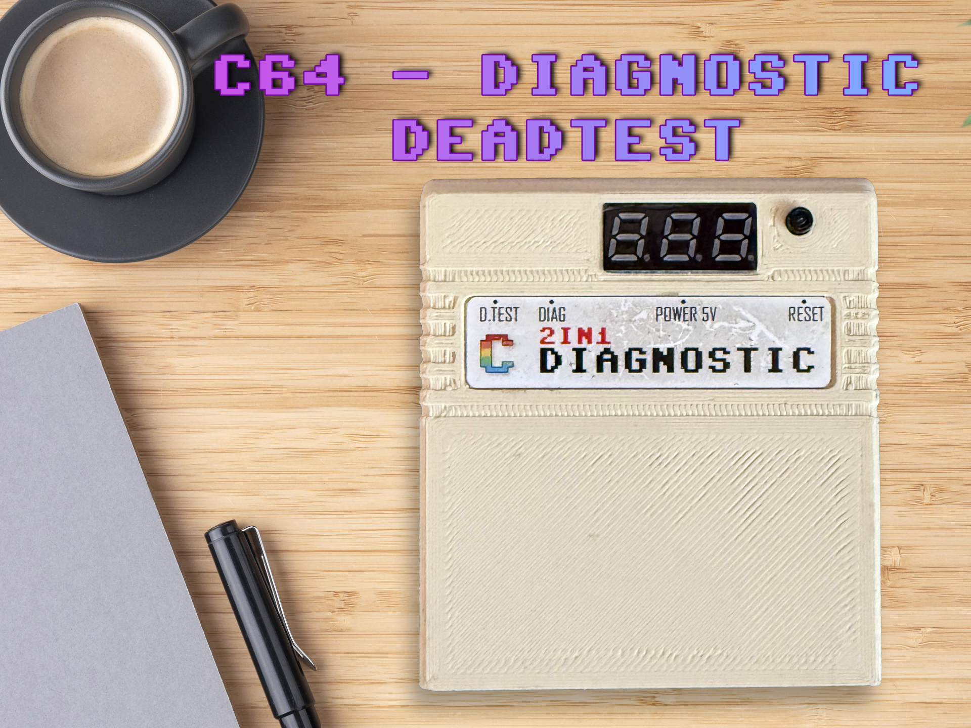 C64 Cartridge - Diagnostic & DeadTest + Voltmeter