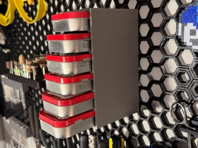 Altoid Tin Storage Rack for HSW Honeycomb Wall