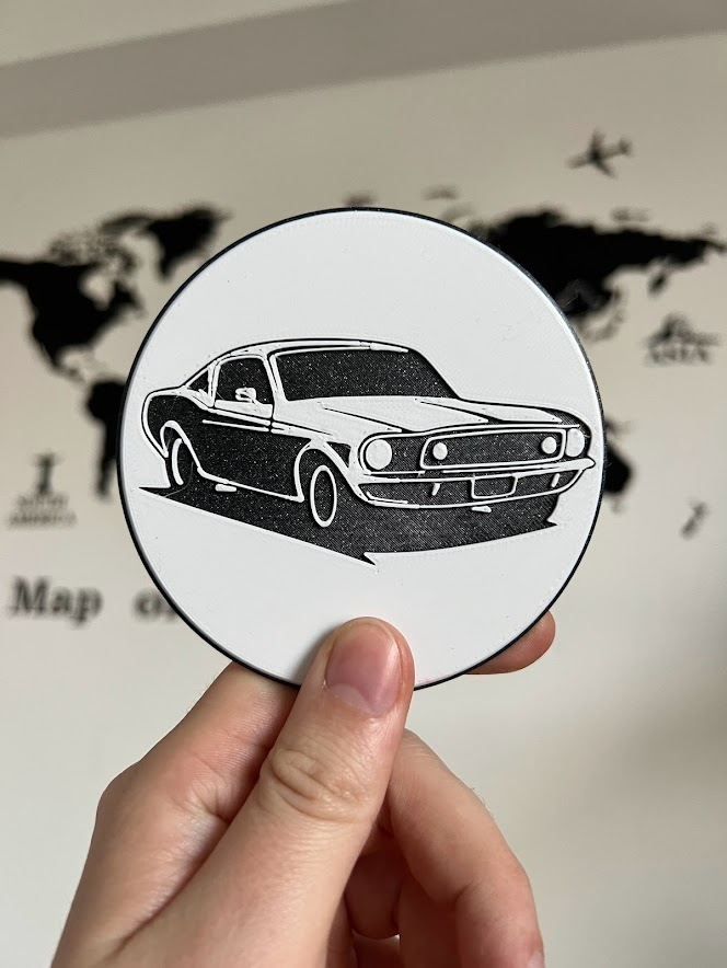 Ford Mustang Beer Coaster