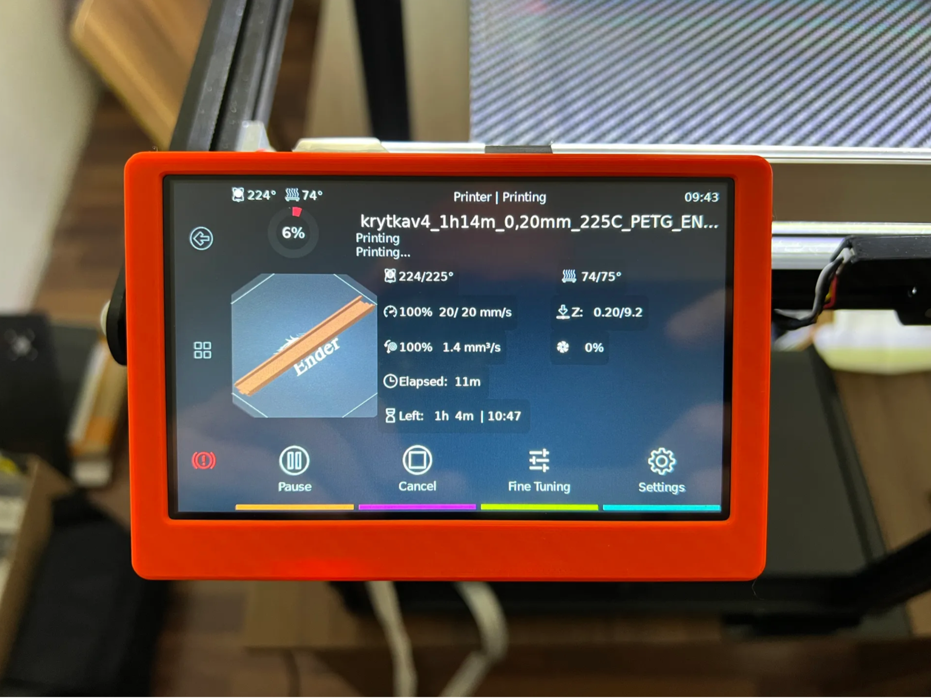 Waveshare 5" Ender 5 Mount