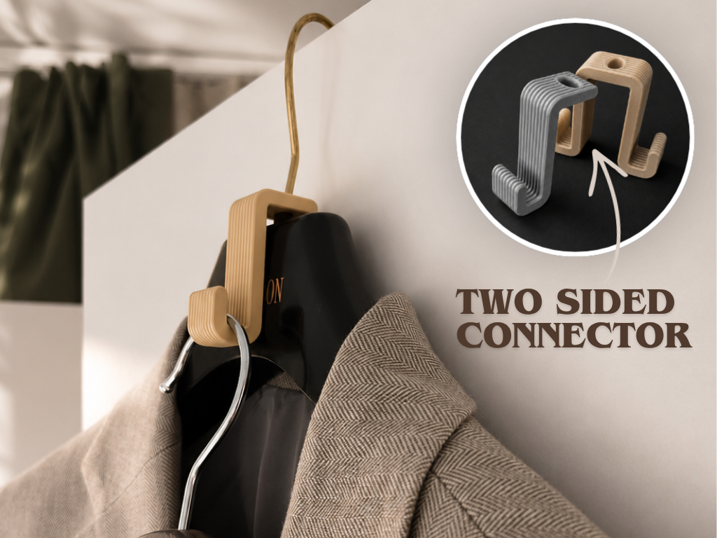 Coat Hanger Connector - Two Sided