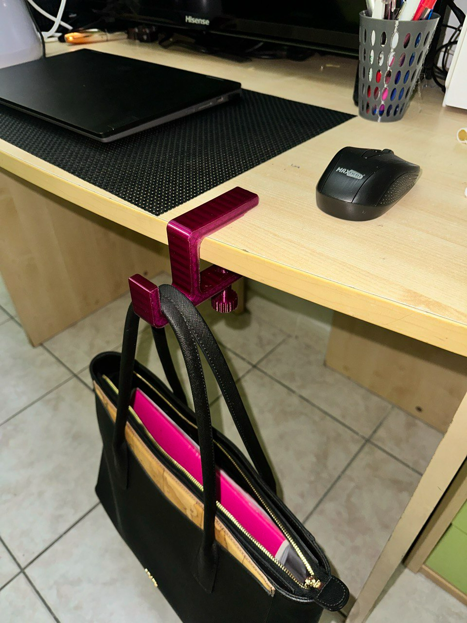 Clamp bag holder