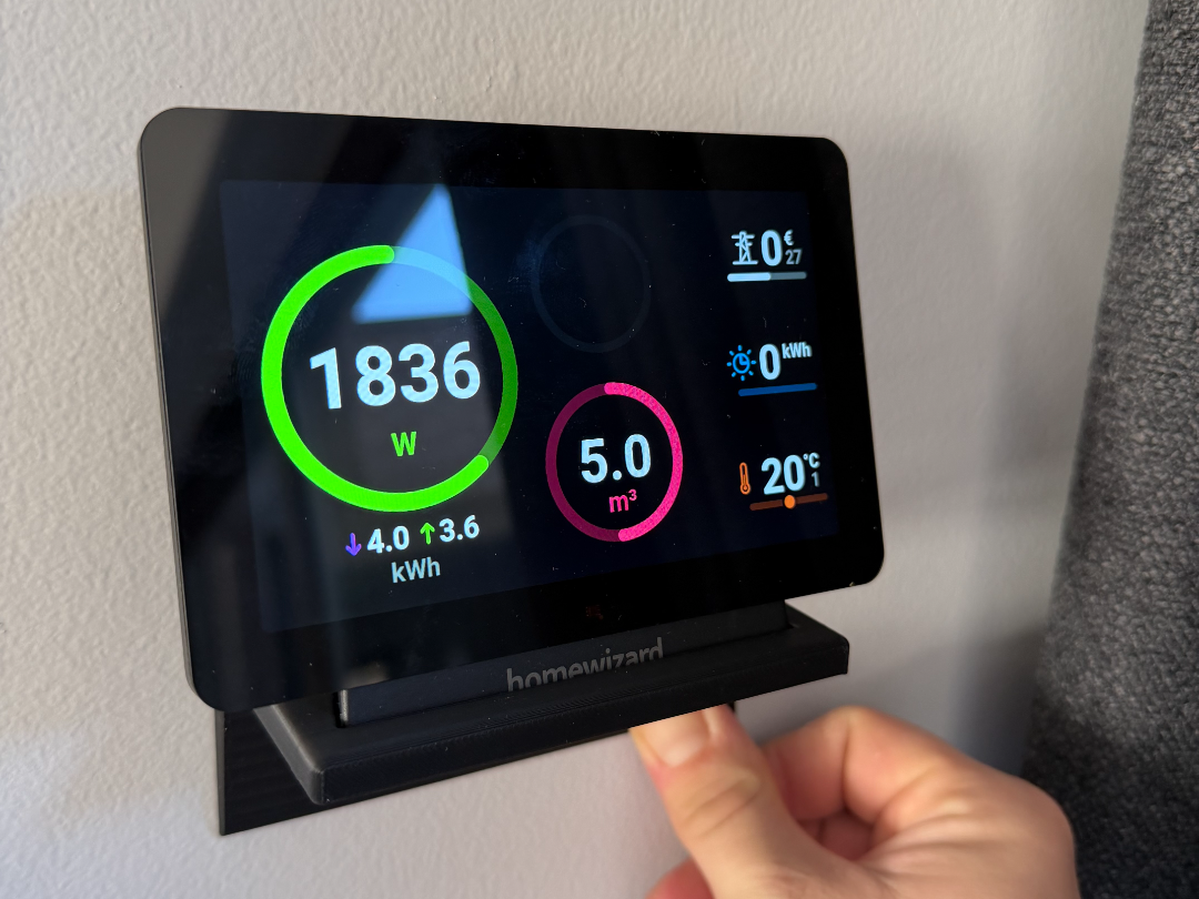 Wall mount for Homewizard Energy Display