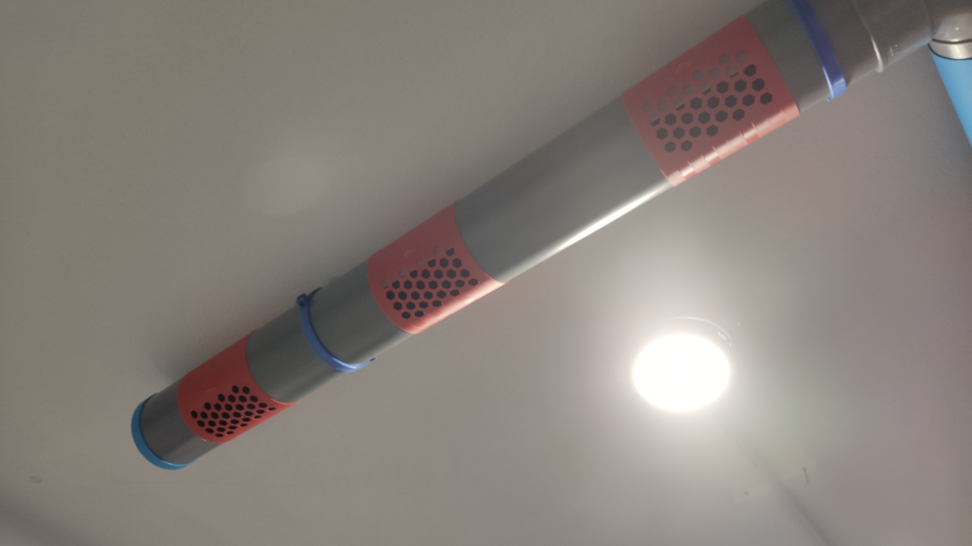 ventilation system 125 mm pipes and a 150 mm motor
