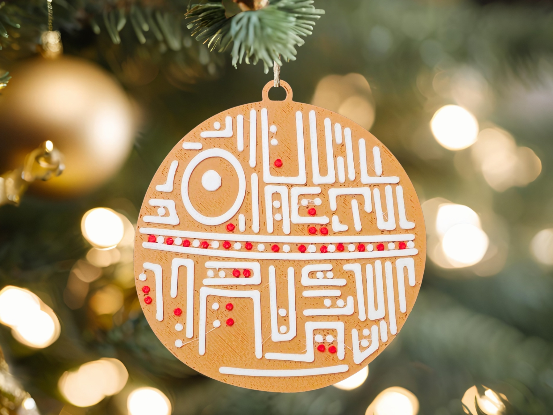 Star Wars Gingerbread Ornament Deathstar