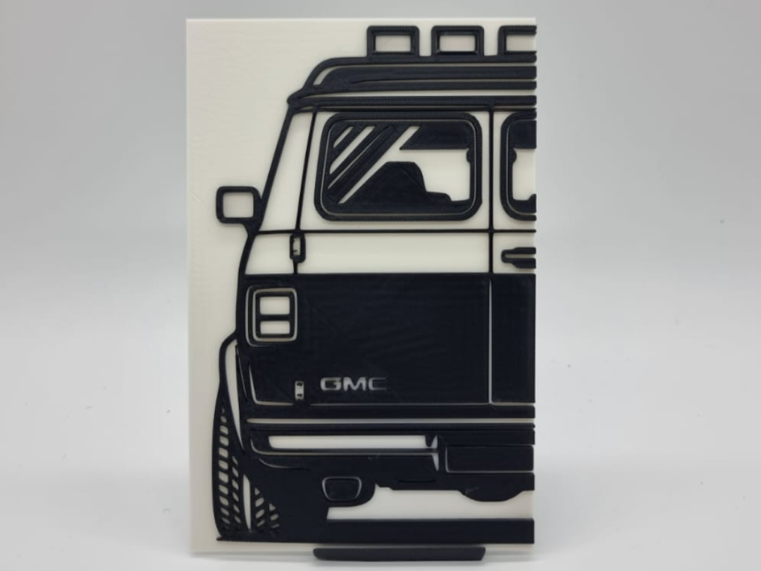 2D Wall Art GMC Vandura A-Team