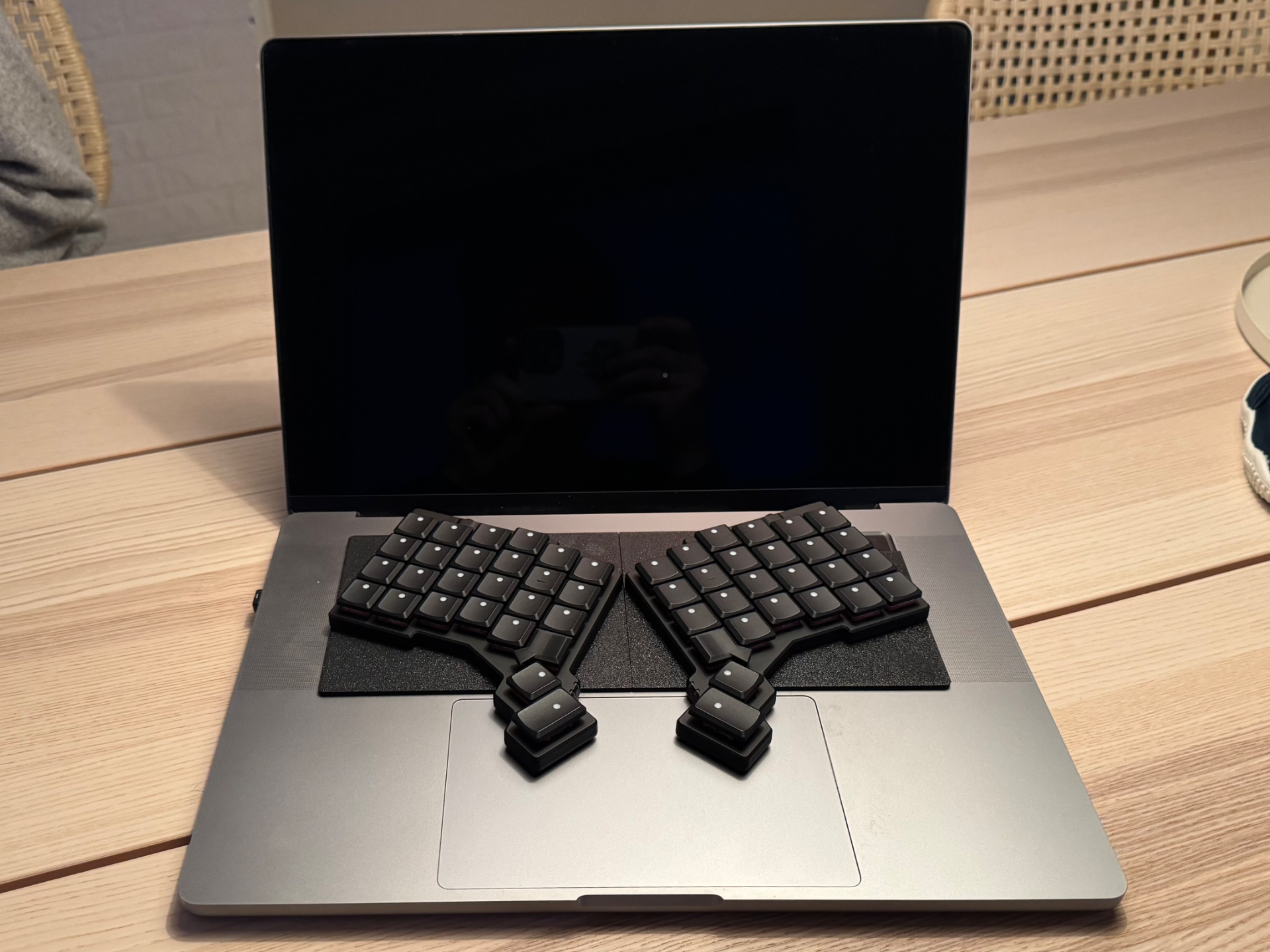 MacBook Pro 14/16" Keyboard Cover + ZSA Voyager
