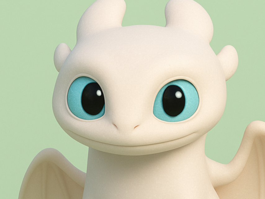 Light Fury Dragon – How to Train Your Dragon