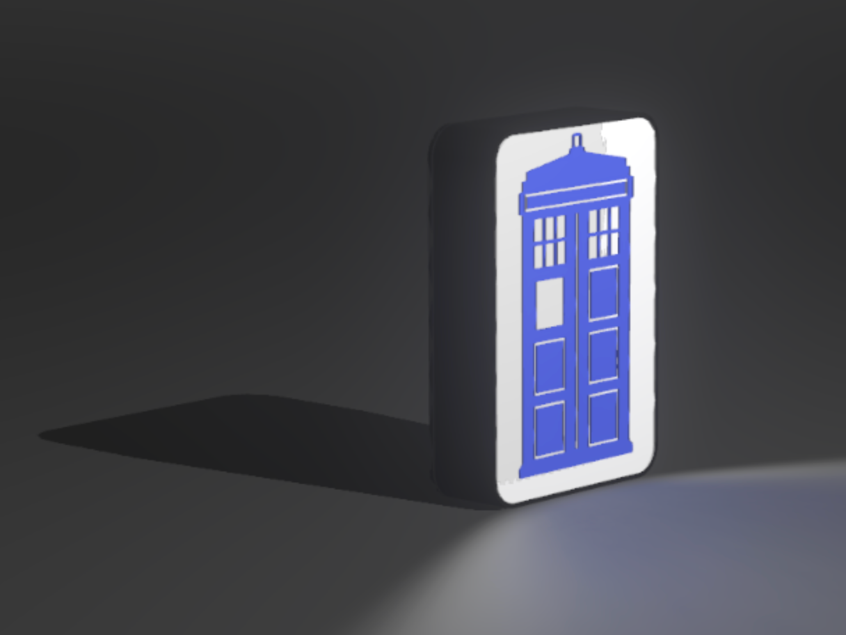 Tardis light box [Dr. Who] [150x100mm, A1 mini]