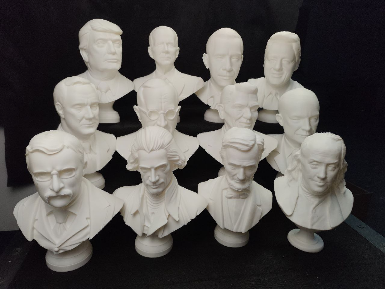 Busts of US presidents