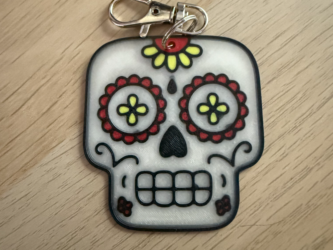 Sugar Skull Keychain