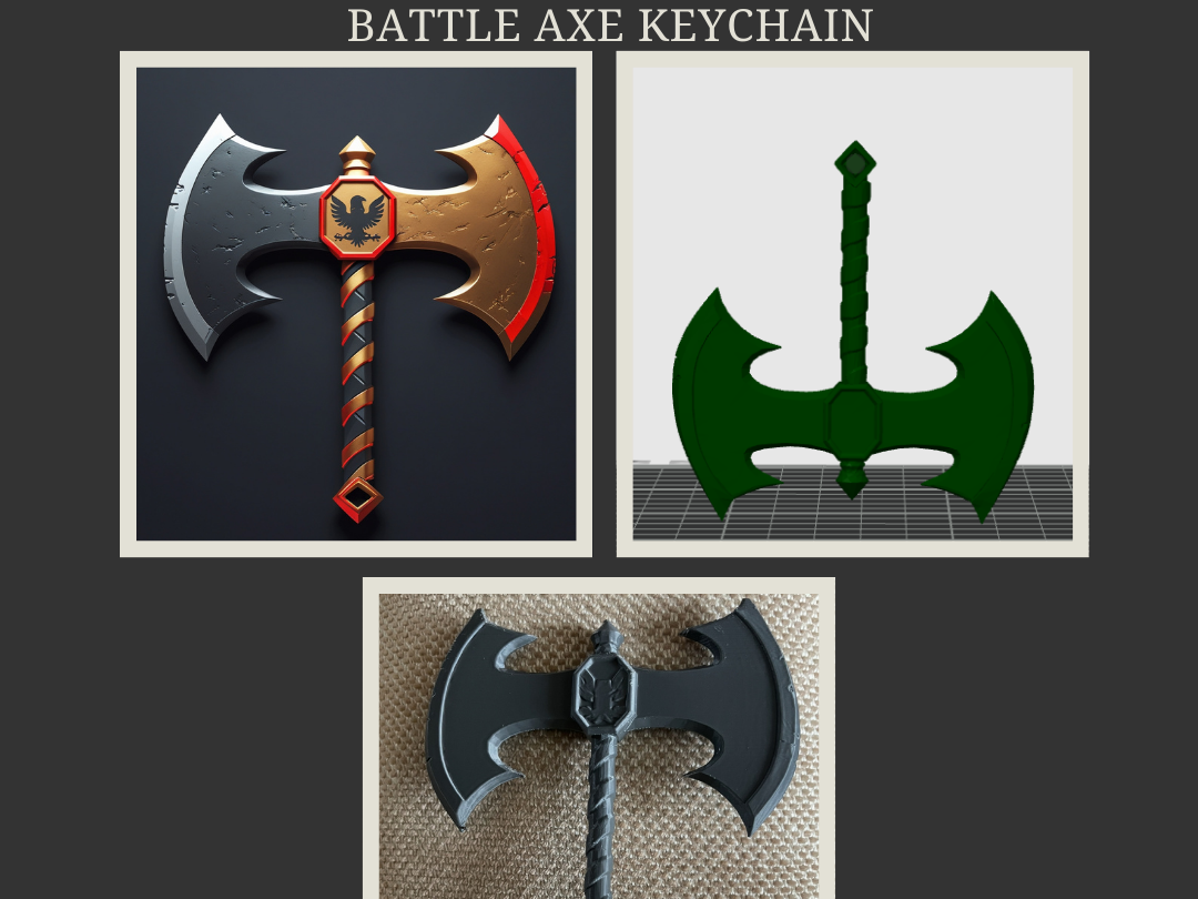 BATTLEAXE KEYCHAIN