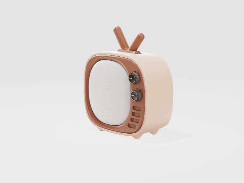 Vintage TV Desktop Ambient Light