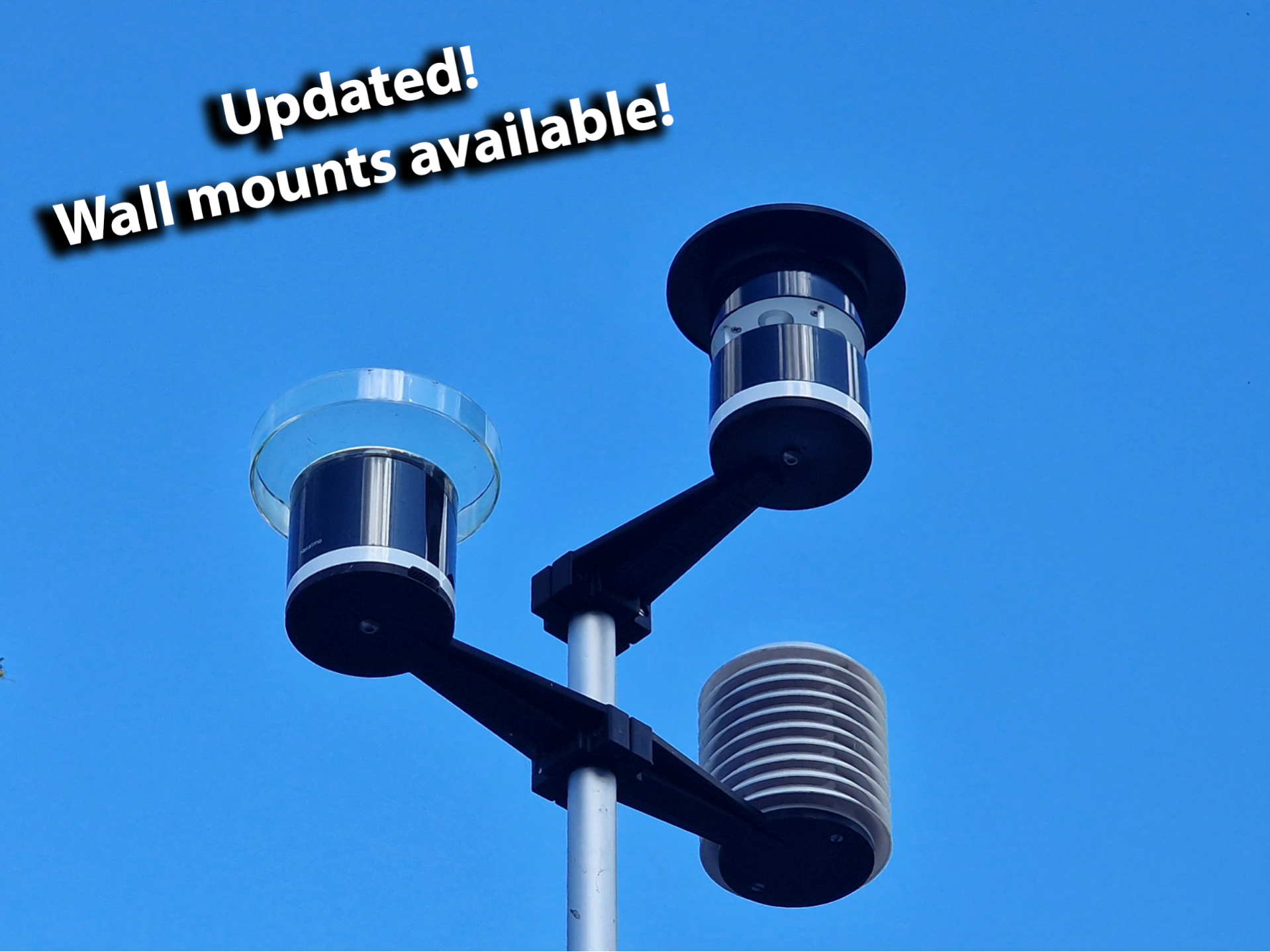 Mounts and Stevenson screen to Netatmo (weather)