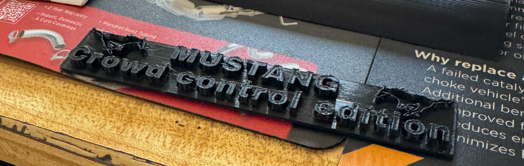 Mustang Badge Crowd Control Edition