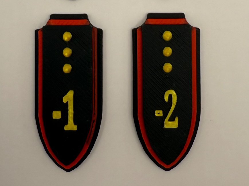 Long Armor Shield Tokens