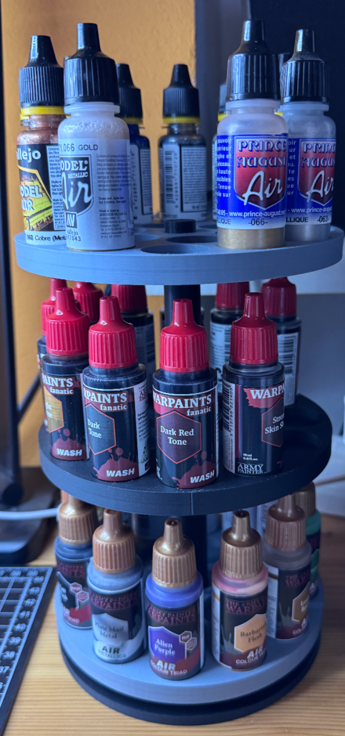 Airbrush Farbenkarussell drehbar