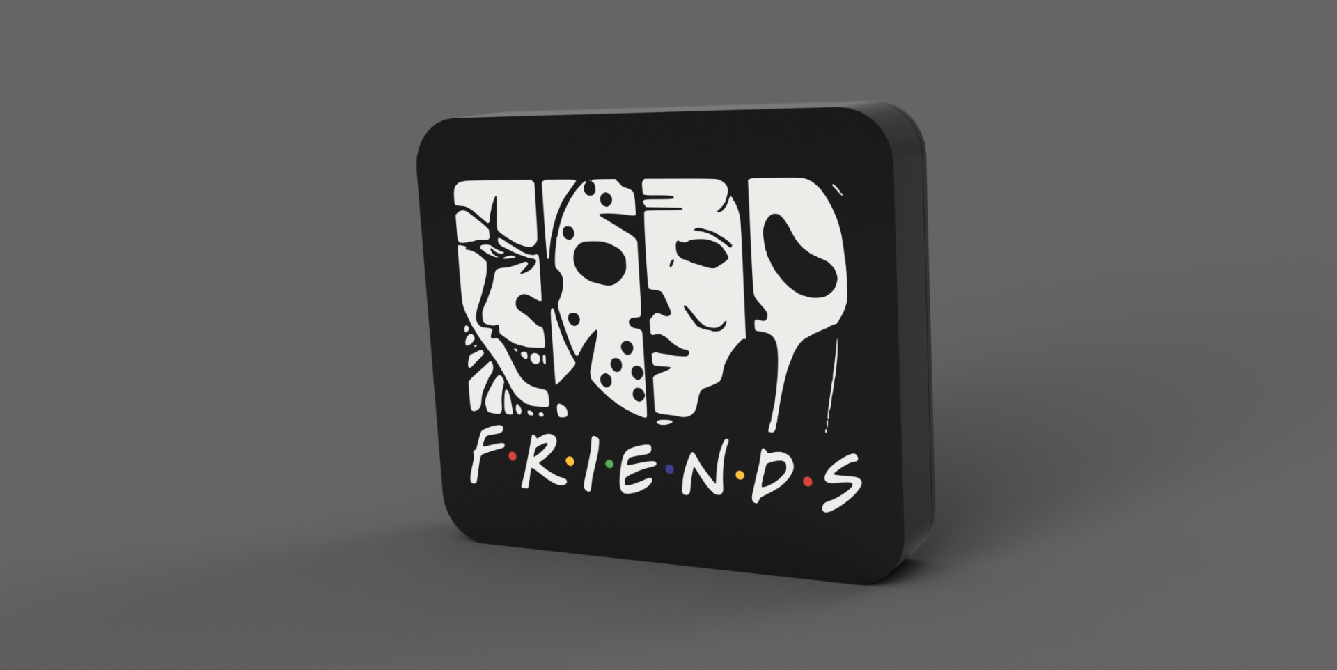 Horror Movie Friends Light Box