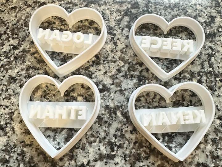 Custom Name Play-doh/cookie cutter