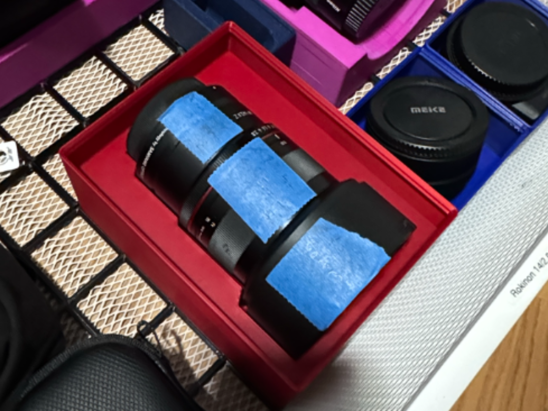 Rokinon 14mm f/2.8 Nikon Z mount gridfinity bin