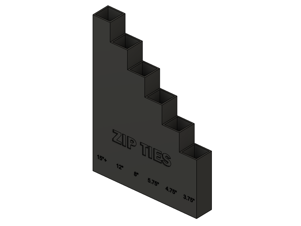 Compact Zip Tie Holder