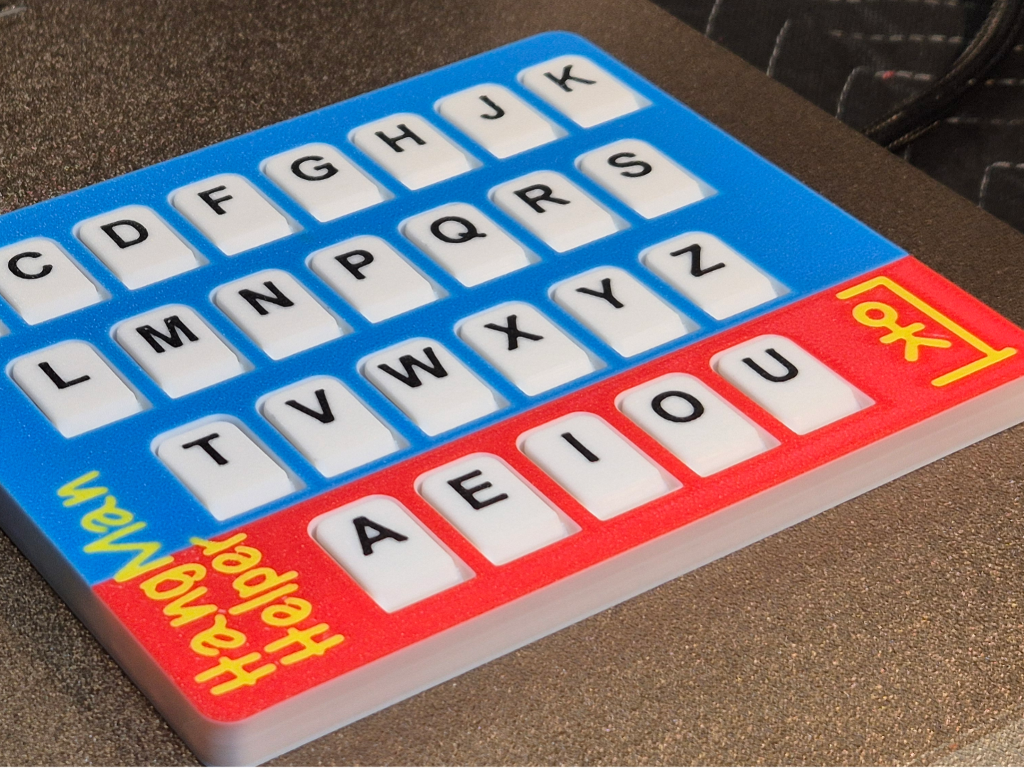 HANG MAN HELPER Alphabet Board