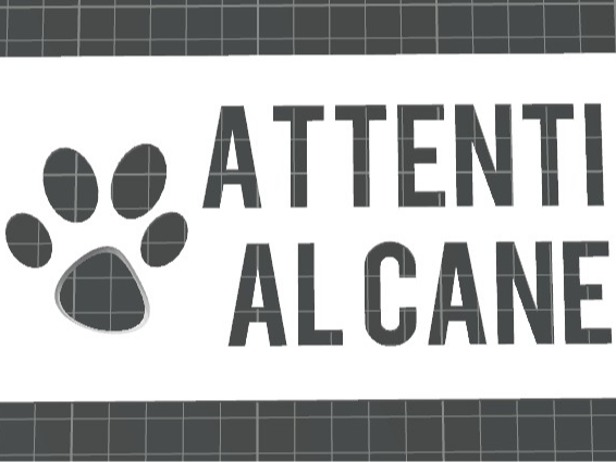 Targa "Attenti al cane"